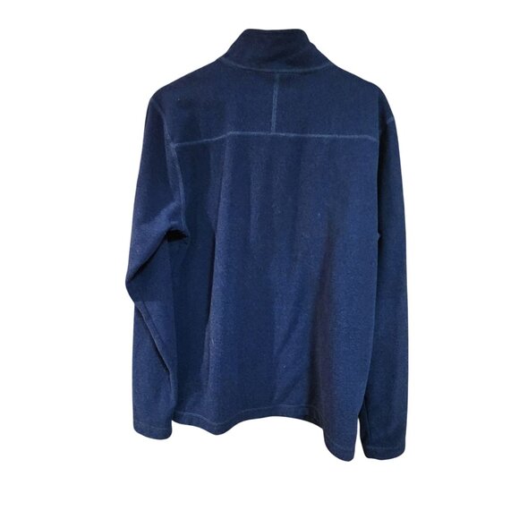 The North Face Mens Navy Blue 1/4 Zip Fleece Jacket Size XL - Picture 2 of 4